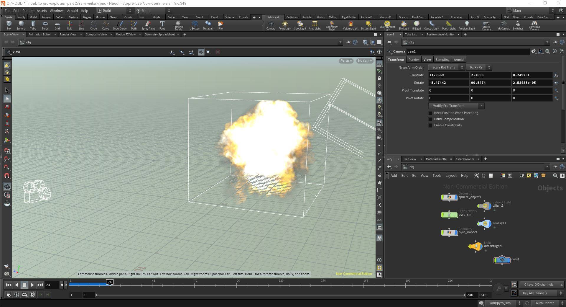 Explosion FX in Nuke